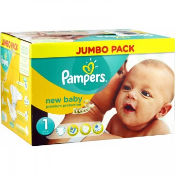 pampers new baby size 1 jumbo pack 72 nappies